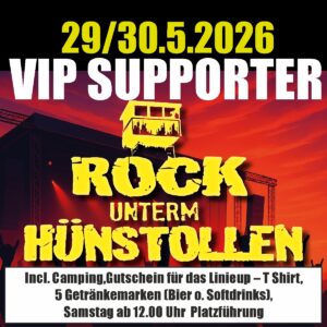 VIP Supporter Ticket . incl Camping